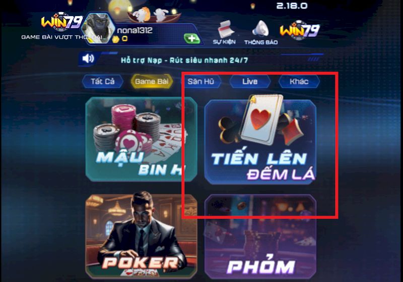 Game bài Tiến Lên Win79