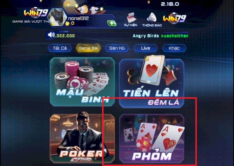 Game bài Phỏm Win79